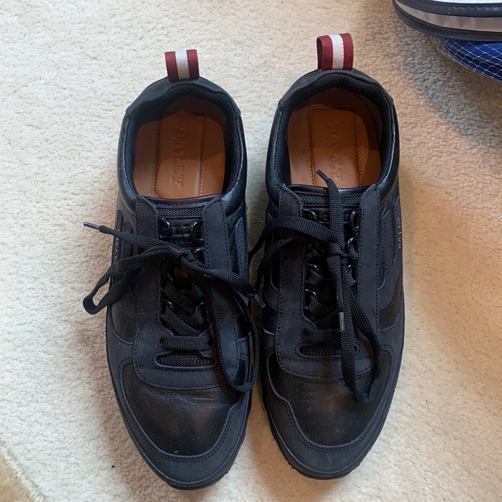 Bally women’s black sneakers size 42 US 12 worn twice